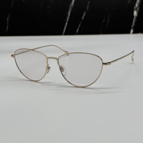 NEW GUCCI GG1185S 001 GUCCI GOLD WOMEN EYEWEAR TRANSITION LENSES EYEWEAR - Picture 4 of 12